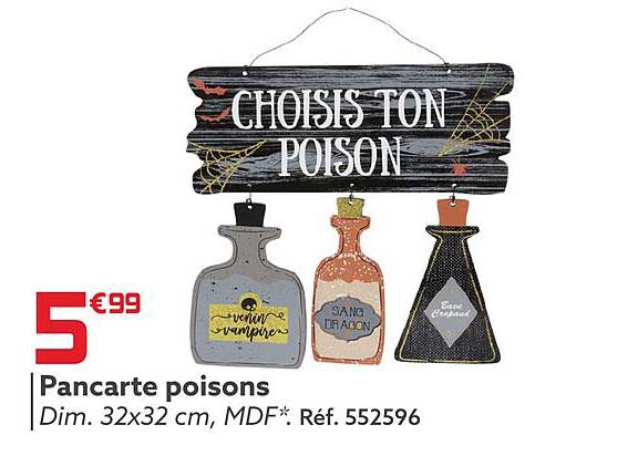 Pancarte Poisons