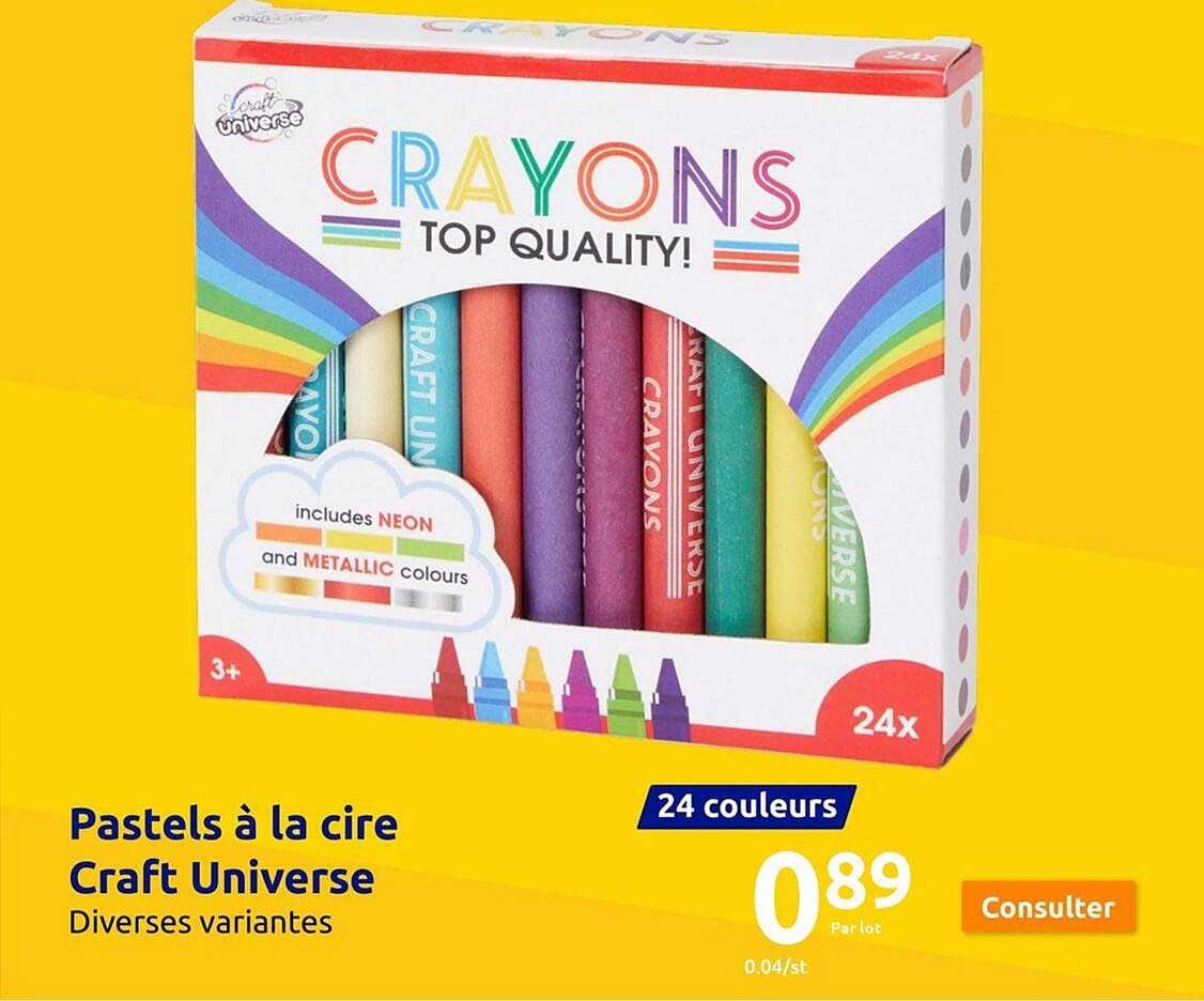 pastels à la cire craft universe
