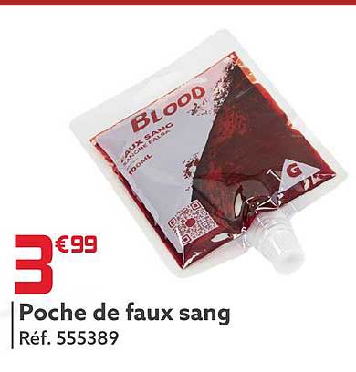 poche de faux sang