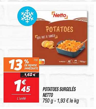 Potatoes Surgelées Netto