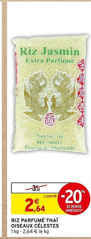 riz parfumé thaï oiseaux célestes