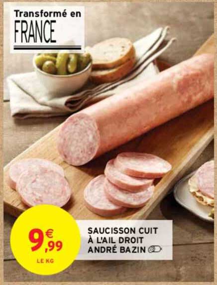 saucisson cuit à l'ail droit andré bazin