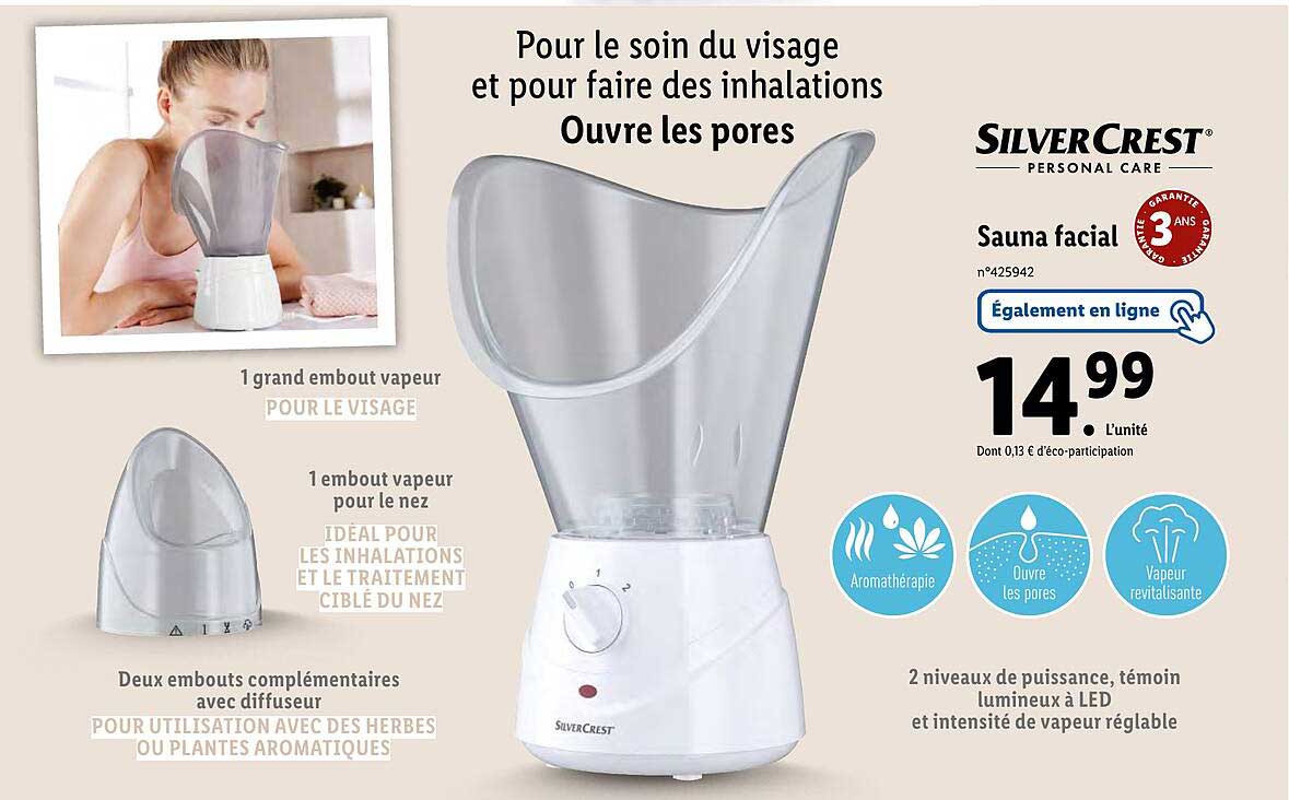 sauna facial silvercrest