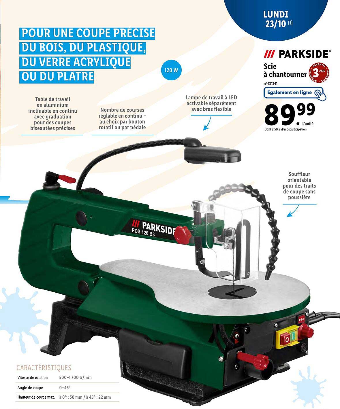 scie à chantourner parkside