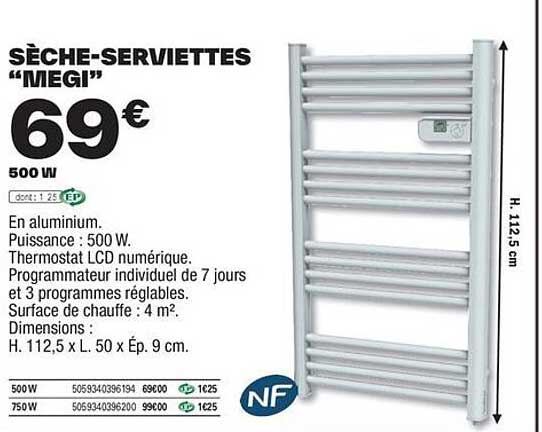 sèche-serviettes "megi"