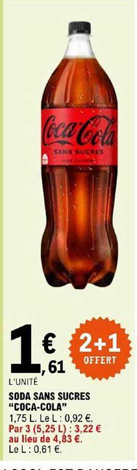 soda sans sucres "coca-cola"
