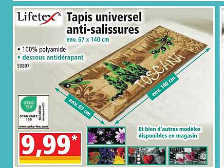 tapis universel anti-salissures lifetex