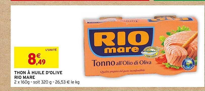thon à huile d'olive rio mare