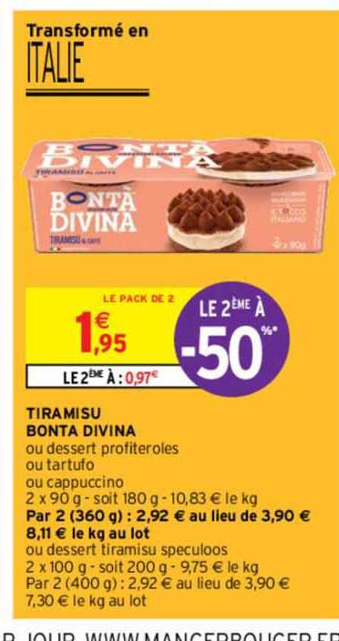 tiramisu bonta divina