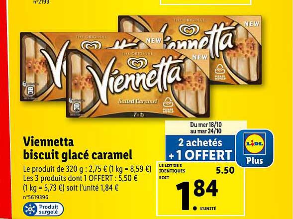 Viennetta Biscuit Glacé Caramel