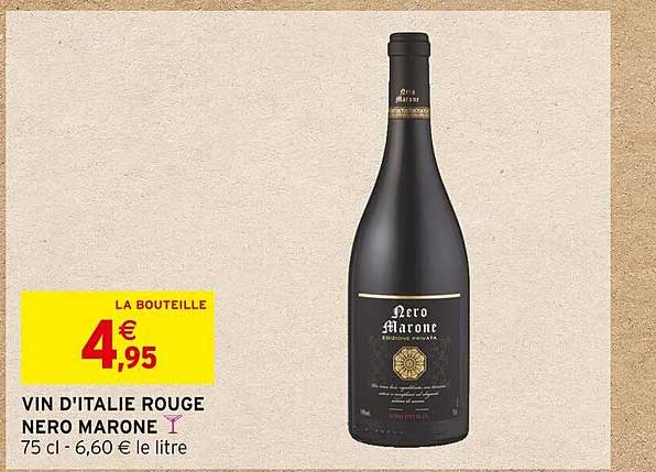 vin d'italie rouge nero marone
