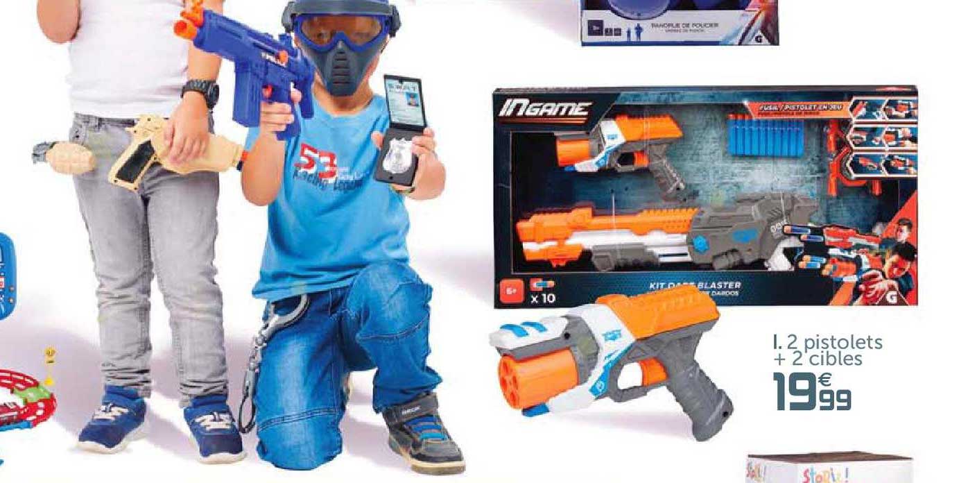 2 pistolets + 2 cibles