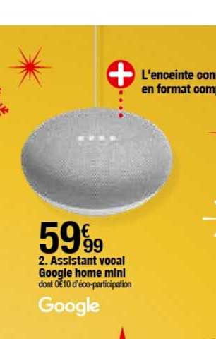 assistant vocal google home mini