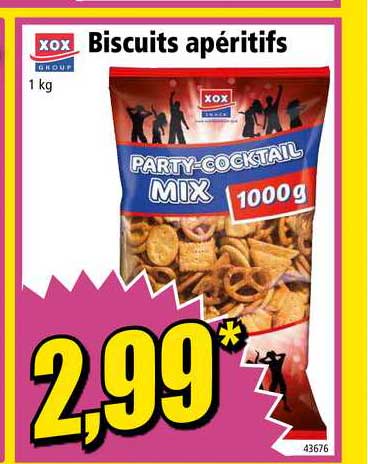 biscuits apéritifs xox