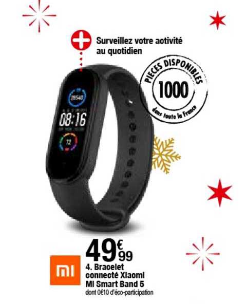 bracelet connecté xlaomi mi smart band 5