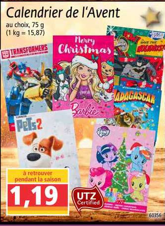 calendrier de l'avent