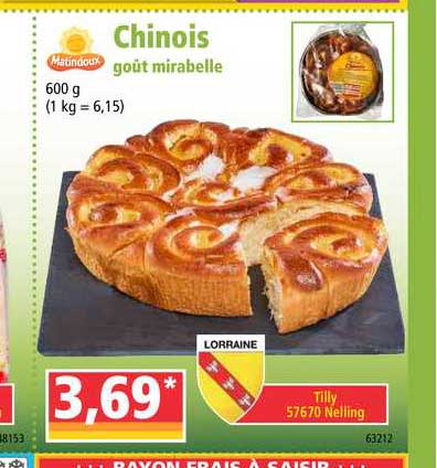 Chinois Goût Mirabelle Matindoux