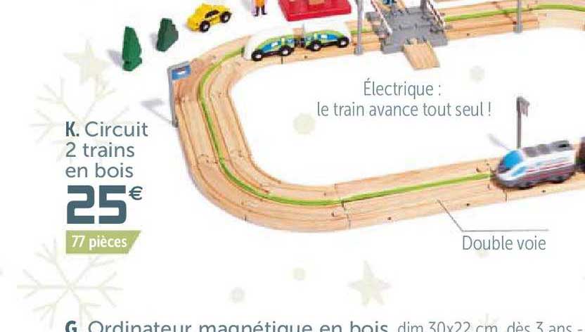 circuit 2 trains en bois