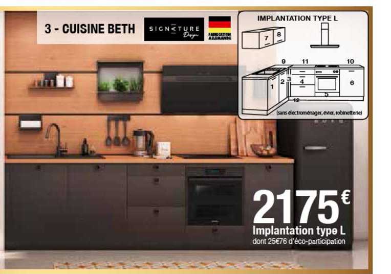 cuisine beth implantation type l