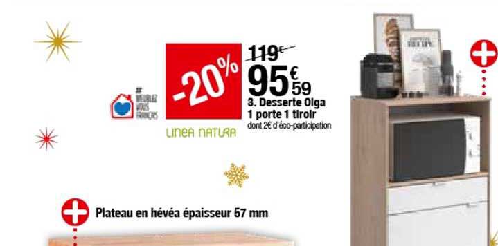 desserte olga 1 porte 1 tiroir