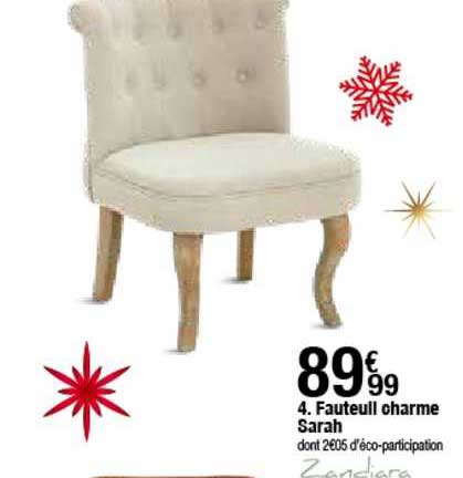 fauteuil charme sarah