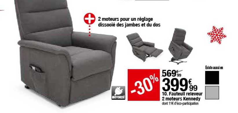 fauteuil releveur 2 moteurs kennedy
