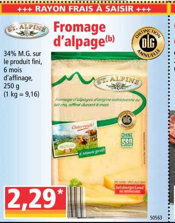 fromage d'alpage st. alpine