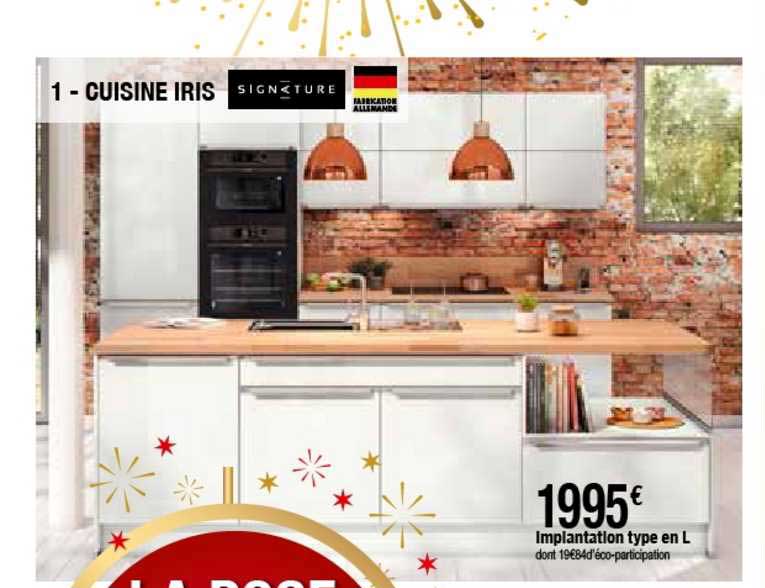 cuisine iris implantation type en l