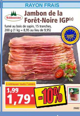 Jambon De La Forêt Noire Igp Waldmeister