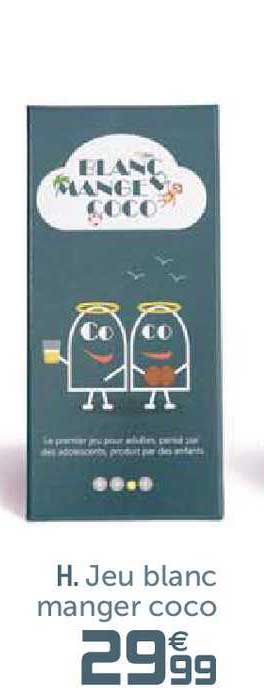 jeu blanc manger coco