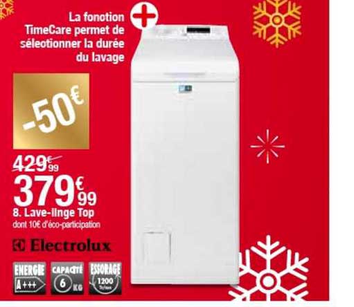 lave-linge top electrolux