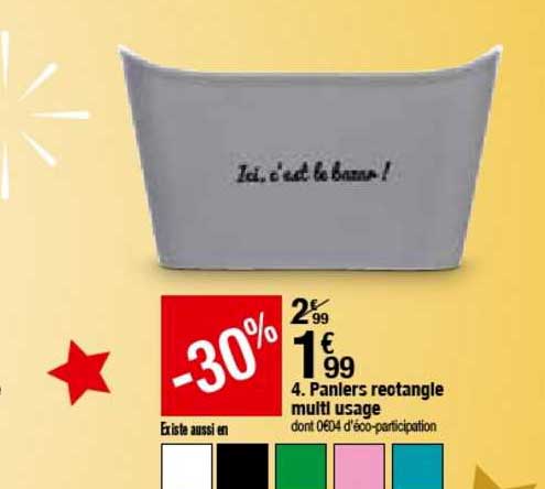 paniers rectangle multi usage