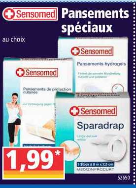 pansements spéciaux sensomed
