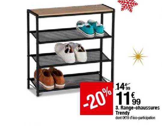 range-chaussures trendy