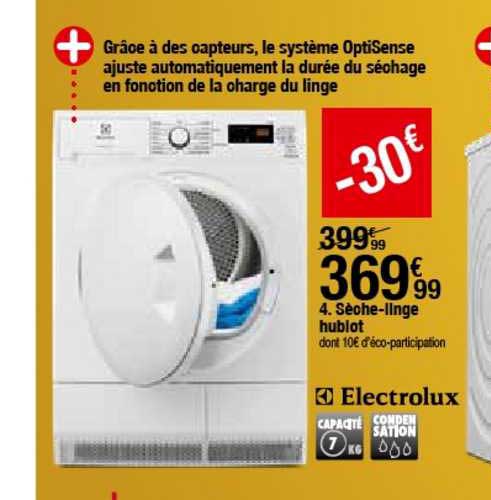 sèche-linge hublot electrolux