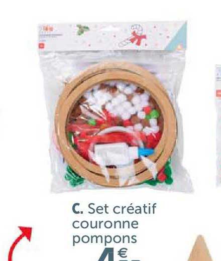 Set Créatif Couronne Pompons