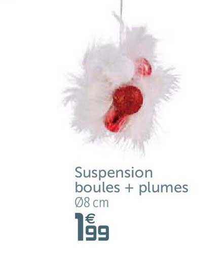 Suspension Boules + Plumes