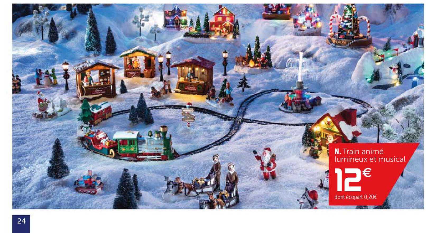 train animé lumineux et musical