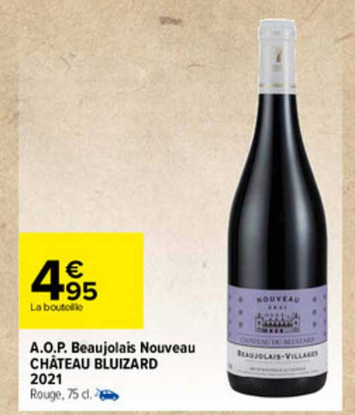 a.o.p. beaujolais nouveau château bluizard 2021