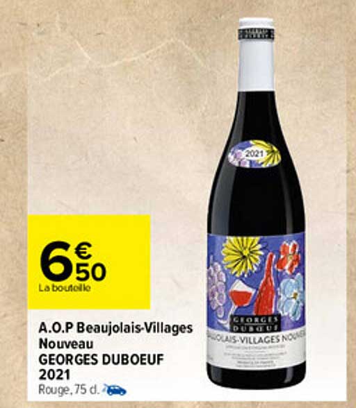 a.o.p. beaujolais-villages nouveau georges duboeuf
