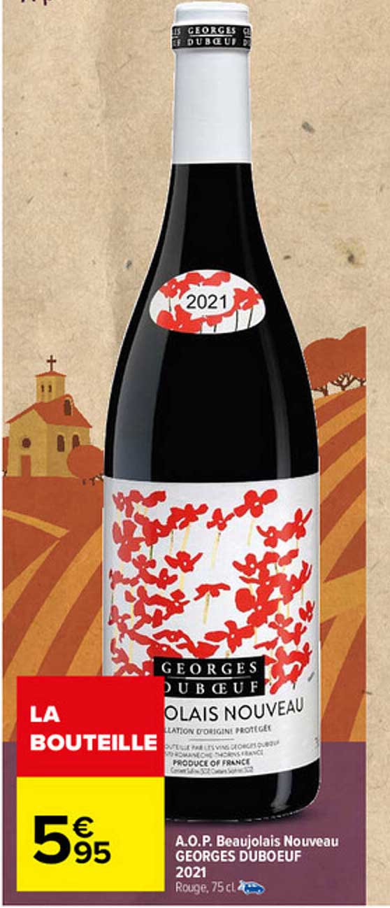 a.o.p. beujolais nouveau georges duboeuf 2021