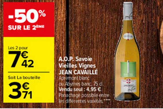 a.o.p. savoie vieilles vignes jean cavaillé