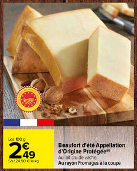 beaufort d'été appellation d'origine protégée