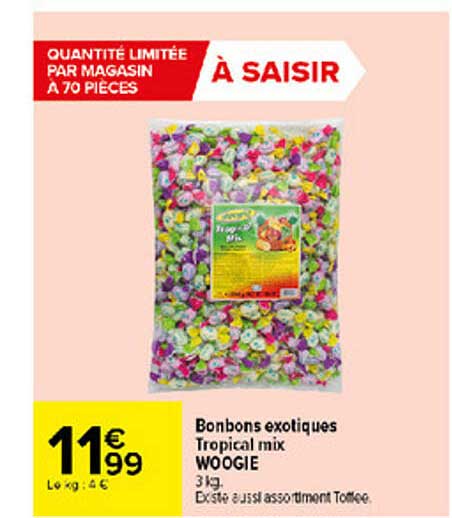 bonbons exotiques tropical mix woogie