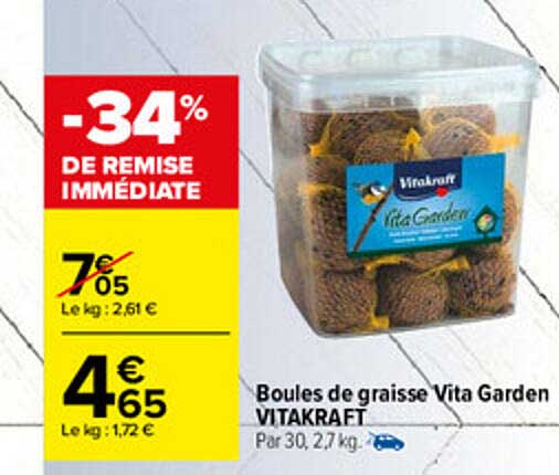 Boules De Graisse Vita Garden Vitakraft