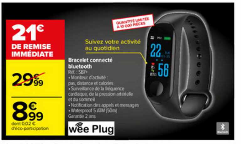 bracelet connecté bluetooth wee plug