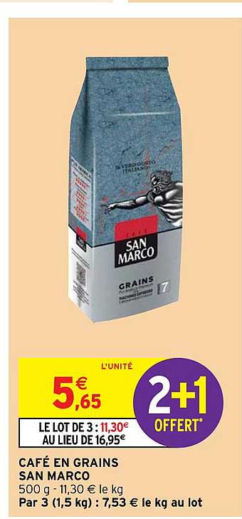 café en grains san marco