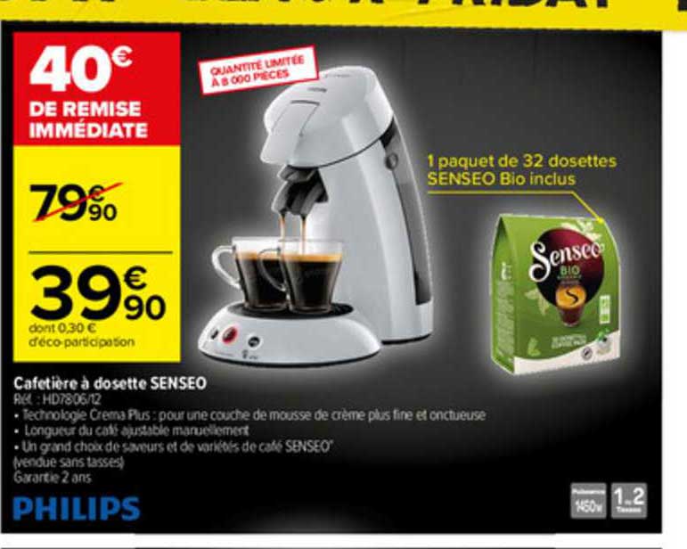 Cafetière à Dosette Senseo Philips