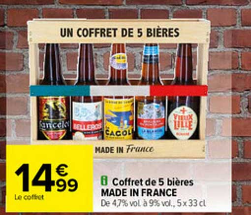 Coffret De 5 Bières Made In France