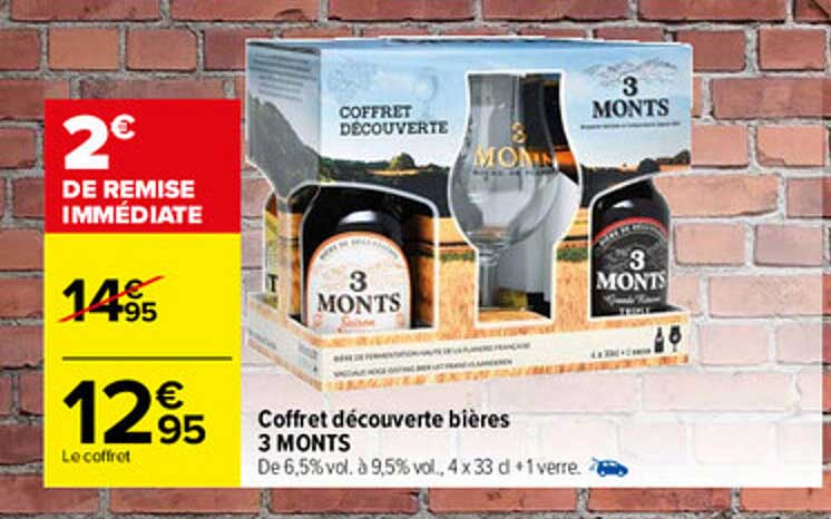 coffret découverte bières 3 monts
